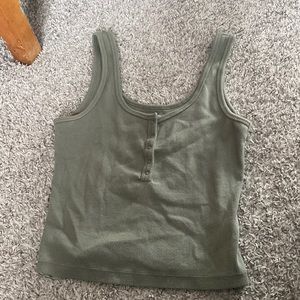 Abercrombie & Fitch soft rib henley tank